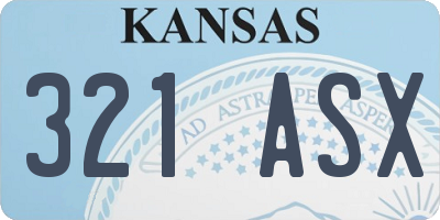 KS license plate 321ASX
