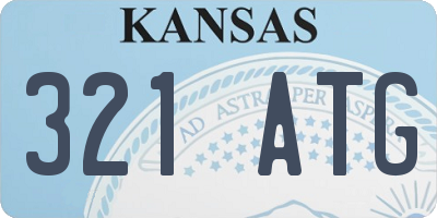 KS license plate 321ATG