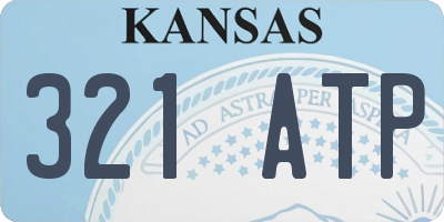KS license plate 321ATP