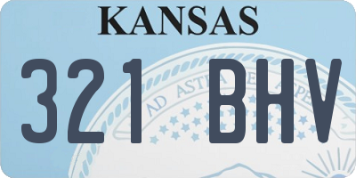 KS license plate 321BHV
