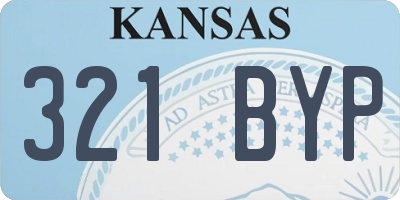 KS license plate 321BYP