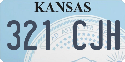 KS license plate 321CJH