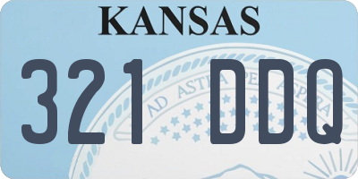 KS license plate 321DDQ