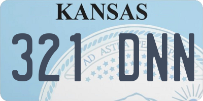 KS license plate 321DNN