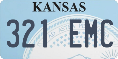 KS license plate 321EMC