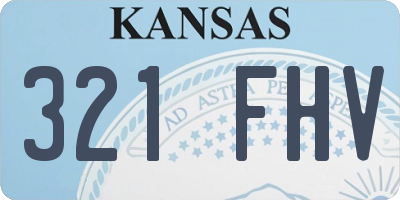 KS license plate 321FHV