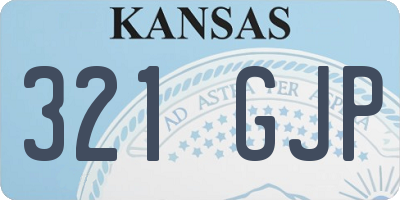 KS license plate 321GJP