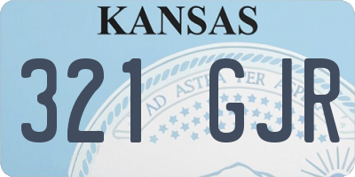 KS license plate 321GJR
