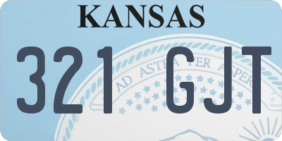 KS license plate 321GJT