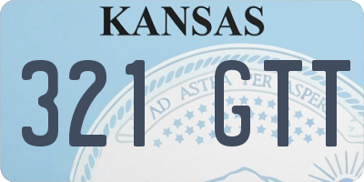 KS license plate 321GTT