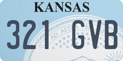 KS license plate 321GVB