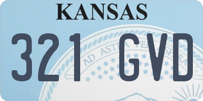 KS license plate 321GVD