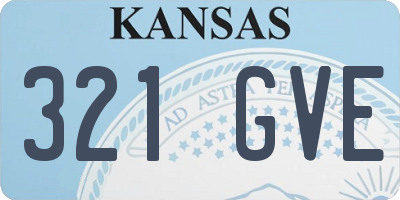 KS license plate 321GVE