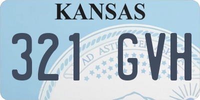 KS license plate 321GVH
