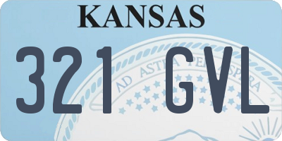 KS license plate 321GVL