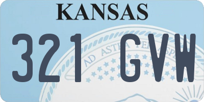 KS license plate 321GVW