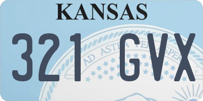 KS license plate 321GVX