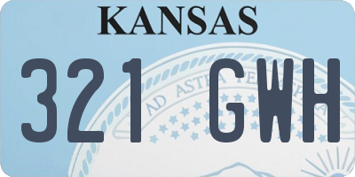 KS license plate 321GWH