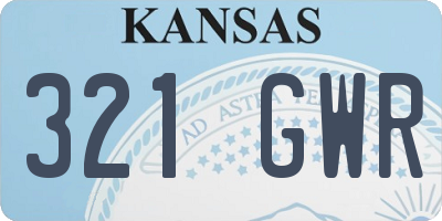 KS license plate 321GWR