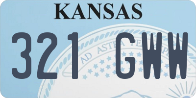 KS license plate 321GWW