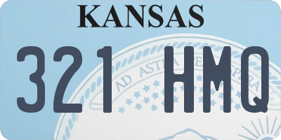 KS license plate 321HMQ