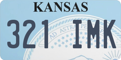 KS license plate 321IMK