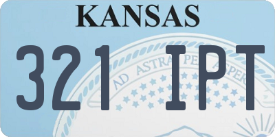 KS license plate 321IPT