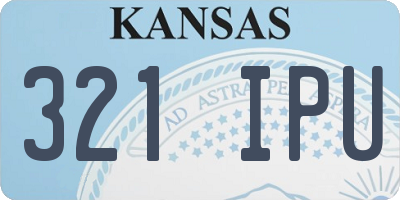 KS license plate 321IPU