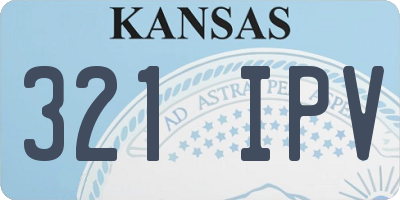 KS license plate 321IPV