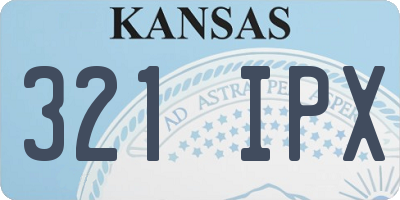 KS license plate 321IPX