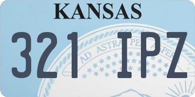 KS license plate 321IPZ