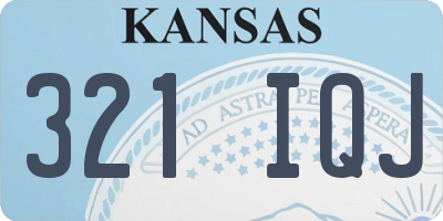 KS license plate 321IQJ