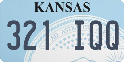 KS license plate 321IQQ