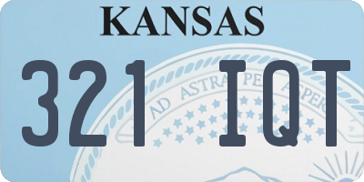 KS license plate 321IQT
