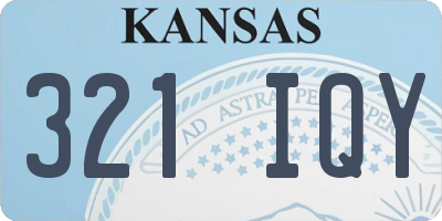 KS license plate 321IQY