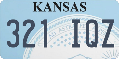 KS license plate 321IQZ