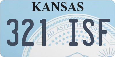 KS license plate 321ISF