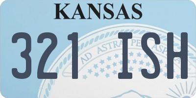 KS license plate 321ISH