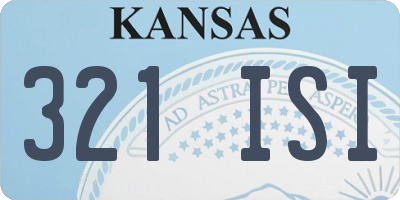 KS license plate 321ISI