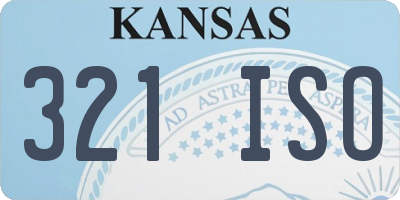 KS license plate 321ISO