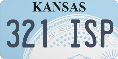 KS license plate 321ISP