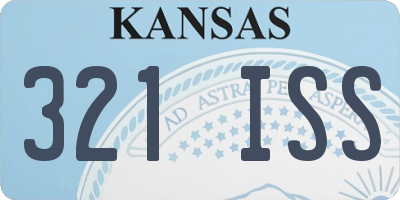 KS license plate 321ISS