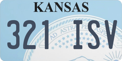 KS license plate 321ISV