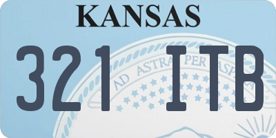 KS license plate 321ITB