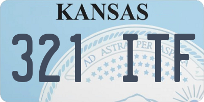 KS license plate 321ITF