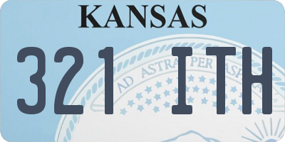 KS license plate 321ITH