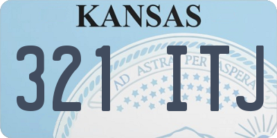 KS license plate 321ITJ
