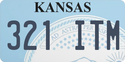KS license plate 321ITM