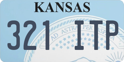 KS license plate 321ITP