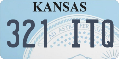 KS license plate 321ITQ
